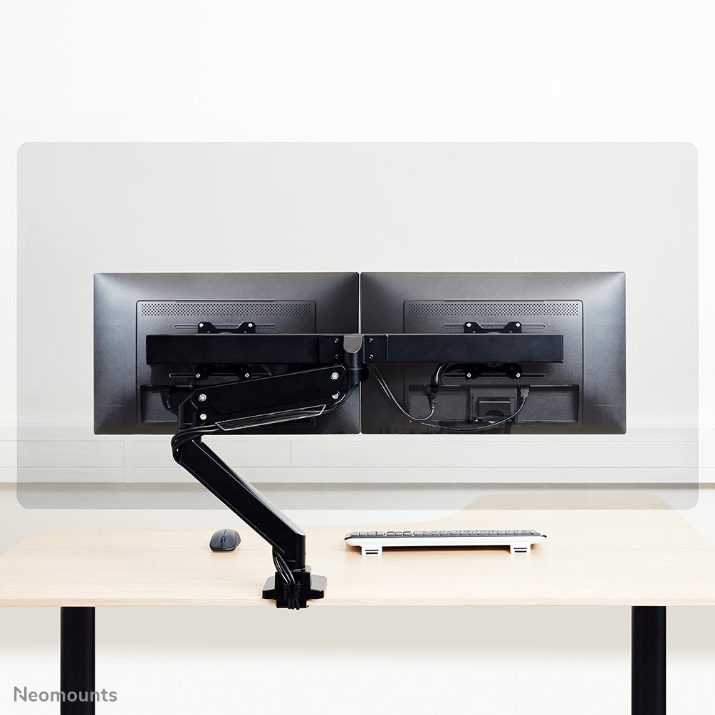 Transparent Protection Screen for dual monitor use - assembly on VESA 100x100 mm