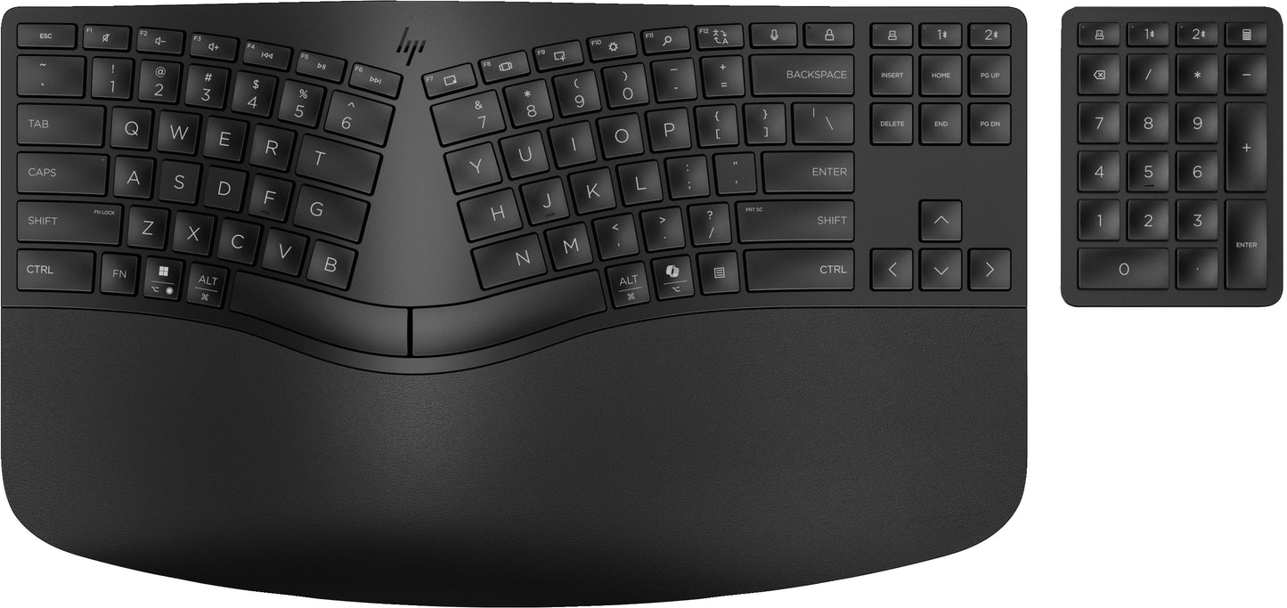 HP 960 BLK Ergonomic Wireless Keyboard  BE AZERTY