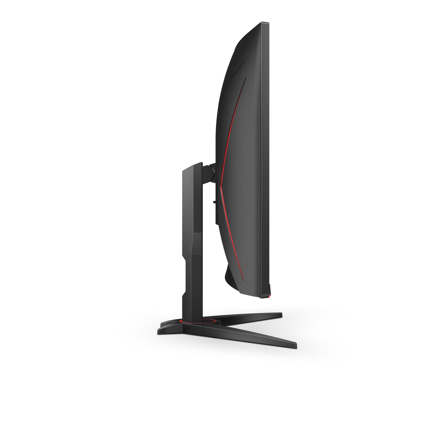 AOC Curved Gaming Monitor, 32inch, Full HD, VA Panel, 2x HDMI,   DisplayPort, 1ms, 240Hz, AMD FreeSync, narrow bezel, Black/Red