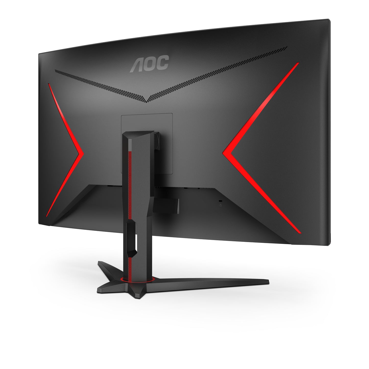 AOC Curved Gaming Monitor, 32inch, Full HD, VA Panel, 2x HDMI,   DisplayPort, 1ms, 240Hz, AMD FreeSync, narrow bezel, Black/Red