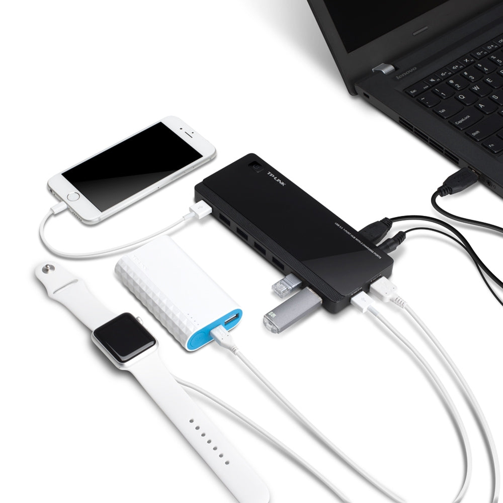 TP-Link USB 3.0 7-Port Hub with 2 charging ports