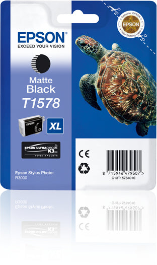 EPSON T1578 inktcartridge matzwart standard capacity 1-pack blister zonder alarm