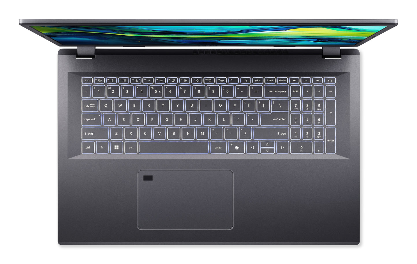 Acer Aspire 17 A17-51M-722K, 17.3 FHD IPS, Intel Core 7 150U, 32GB, 512GB PCIe NVMe SSD, Intel Iris XE Graphics, W11H, Grey