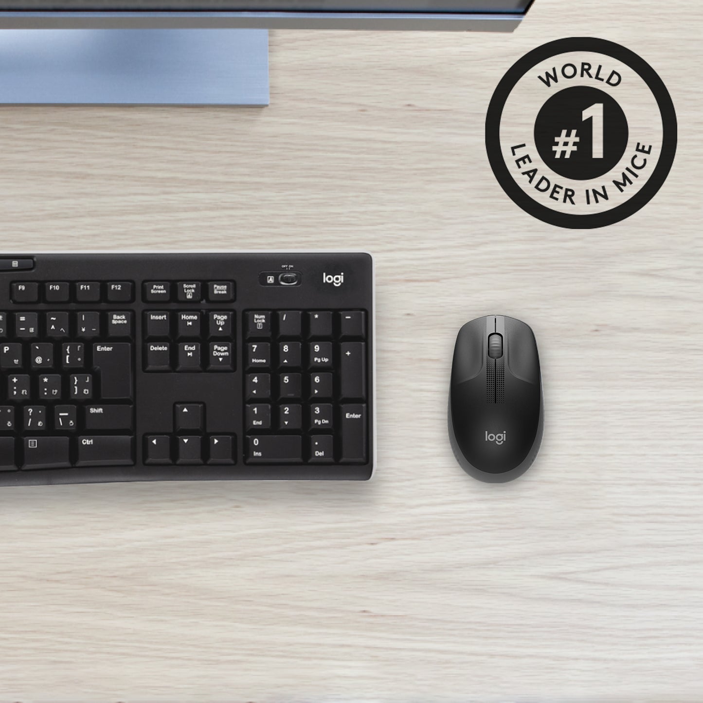 Logitech wireless mouse m190 black