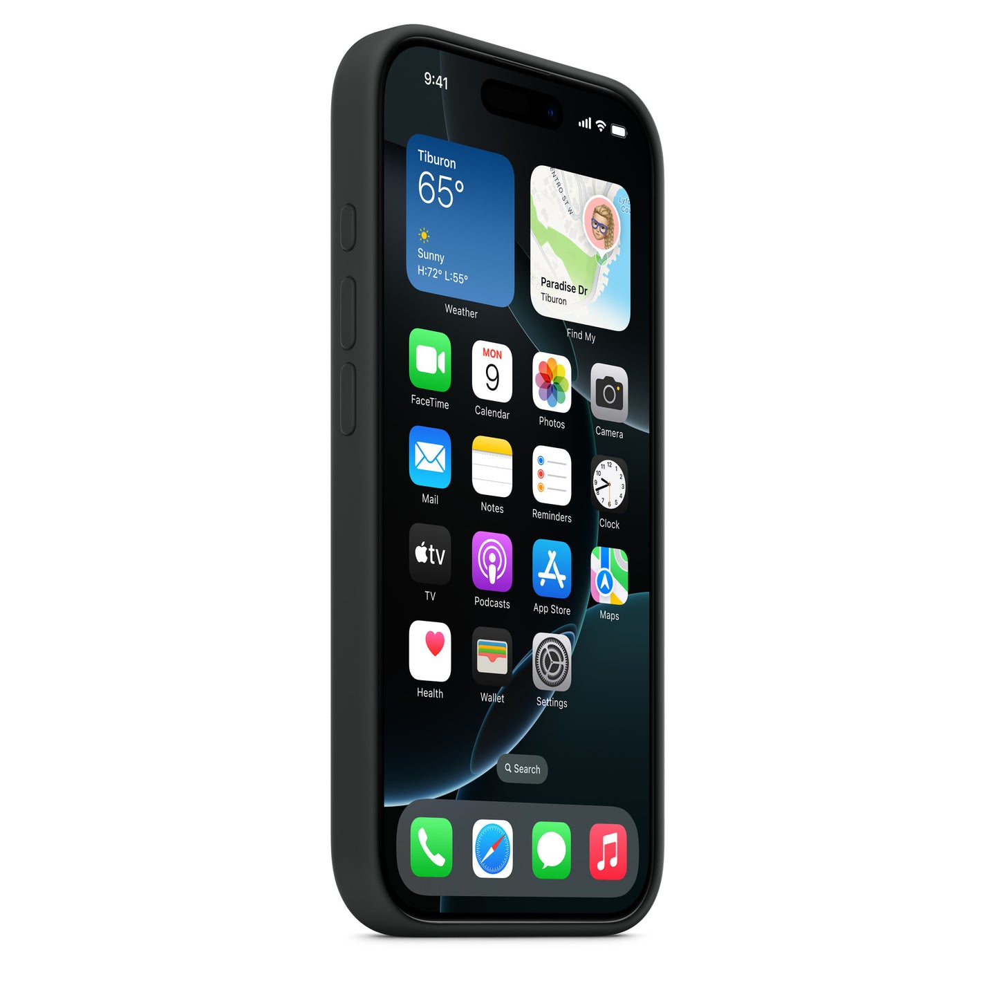 iPhone 16 Pro Silicone Case with MagSafe - Black