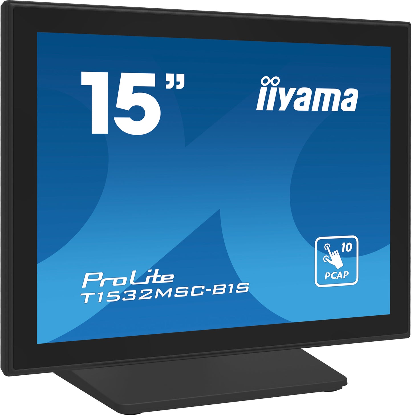IIYAMA 15  PCAP Bezel Free Front, 10P Touch, 1024x768, Speakers, VGA, DisplayPort, HDMI,330cd/m² (with touch), USB Interface, Built-In Power