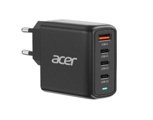 Acer 100W PD Charger, USB Port: 3C+1A, EU Plug, 100W USB-C Cable, Black (Retail Pack)