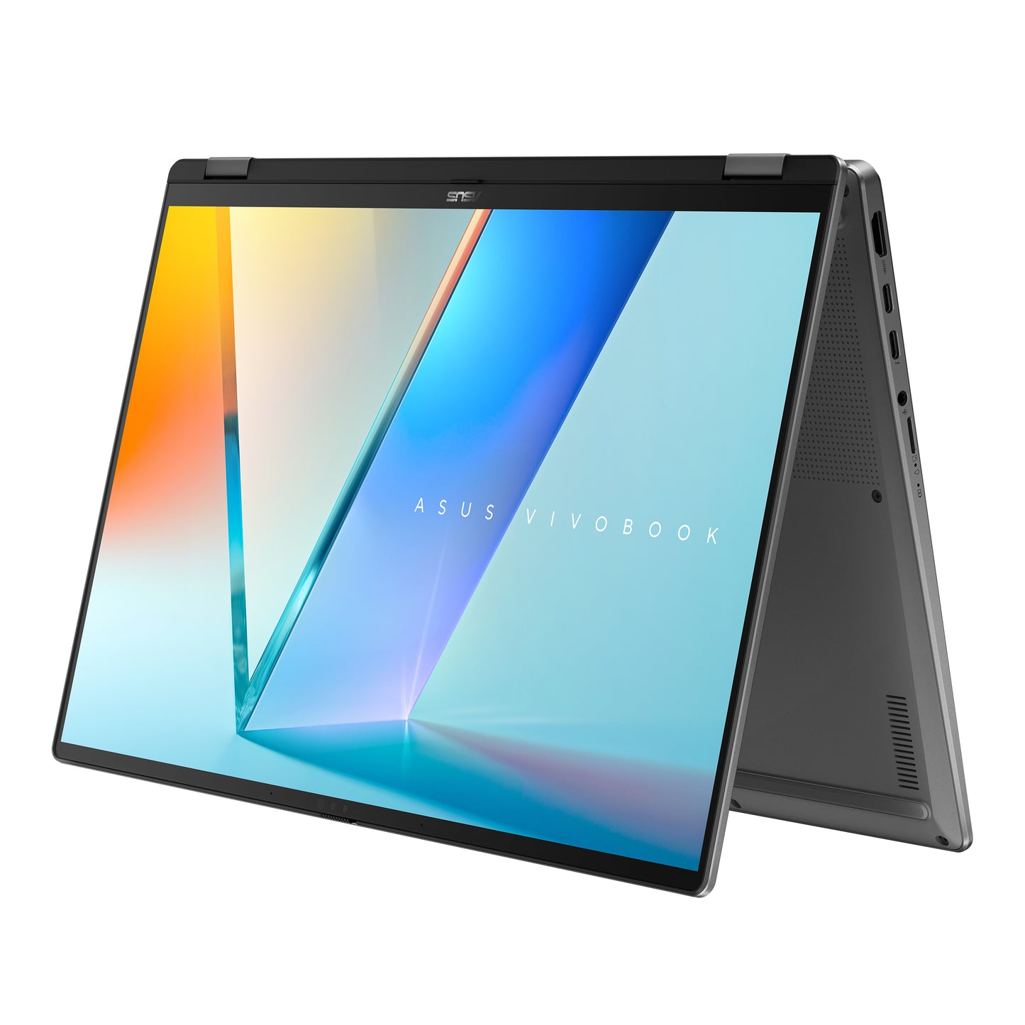 ASUS Vivobook 16 Flip, 16inch 3K OLED TOUCH, Intel Ultra 7 285V, 32GB, 1TB PCIe NVMe SSD, Intel Arc Graphics, Grijs, W11 Home