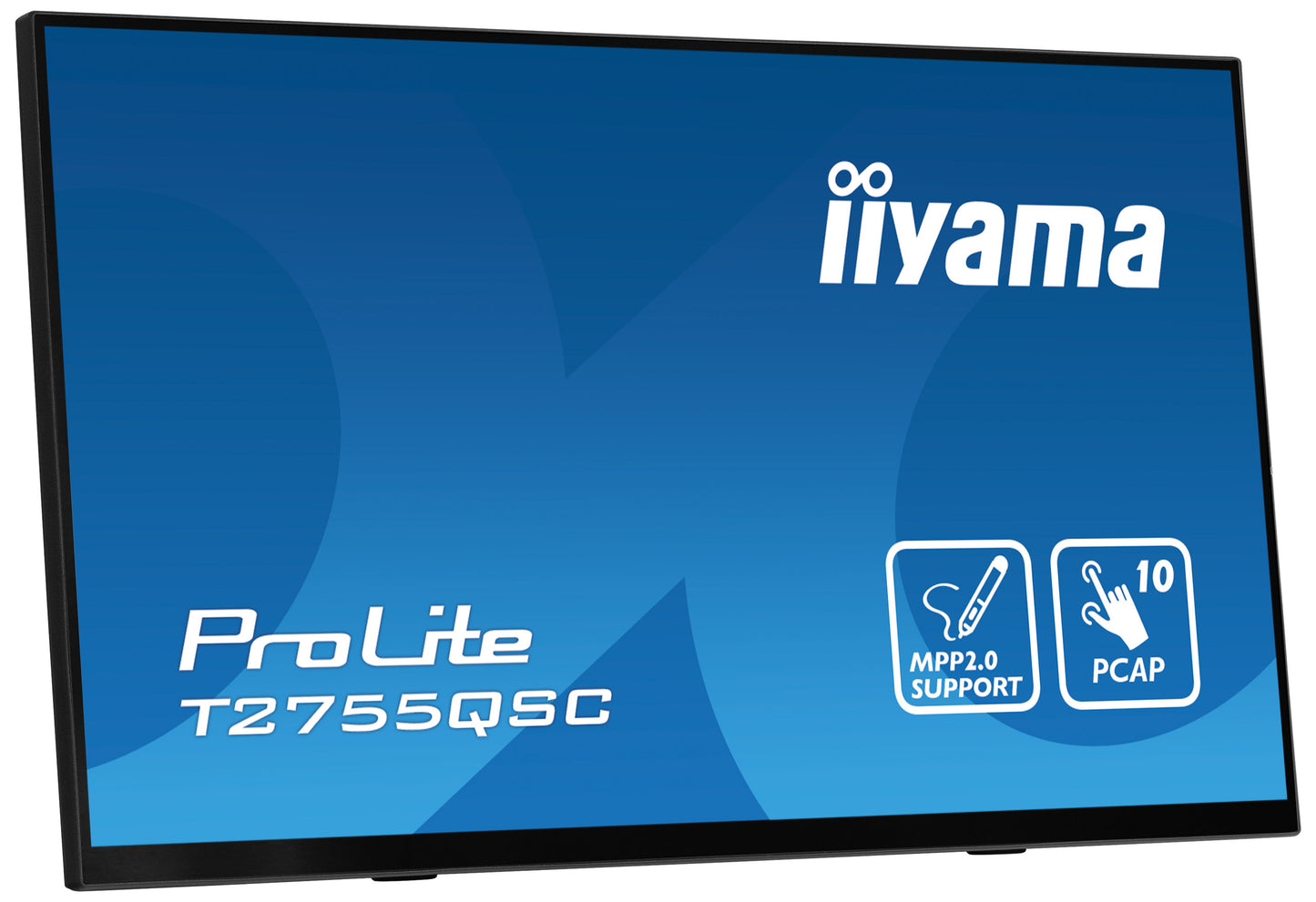 IIYAMA 27W LCD Bonded Projective Capacitive 10-Points Touch QHD Bezel Free IPS