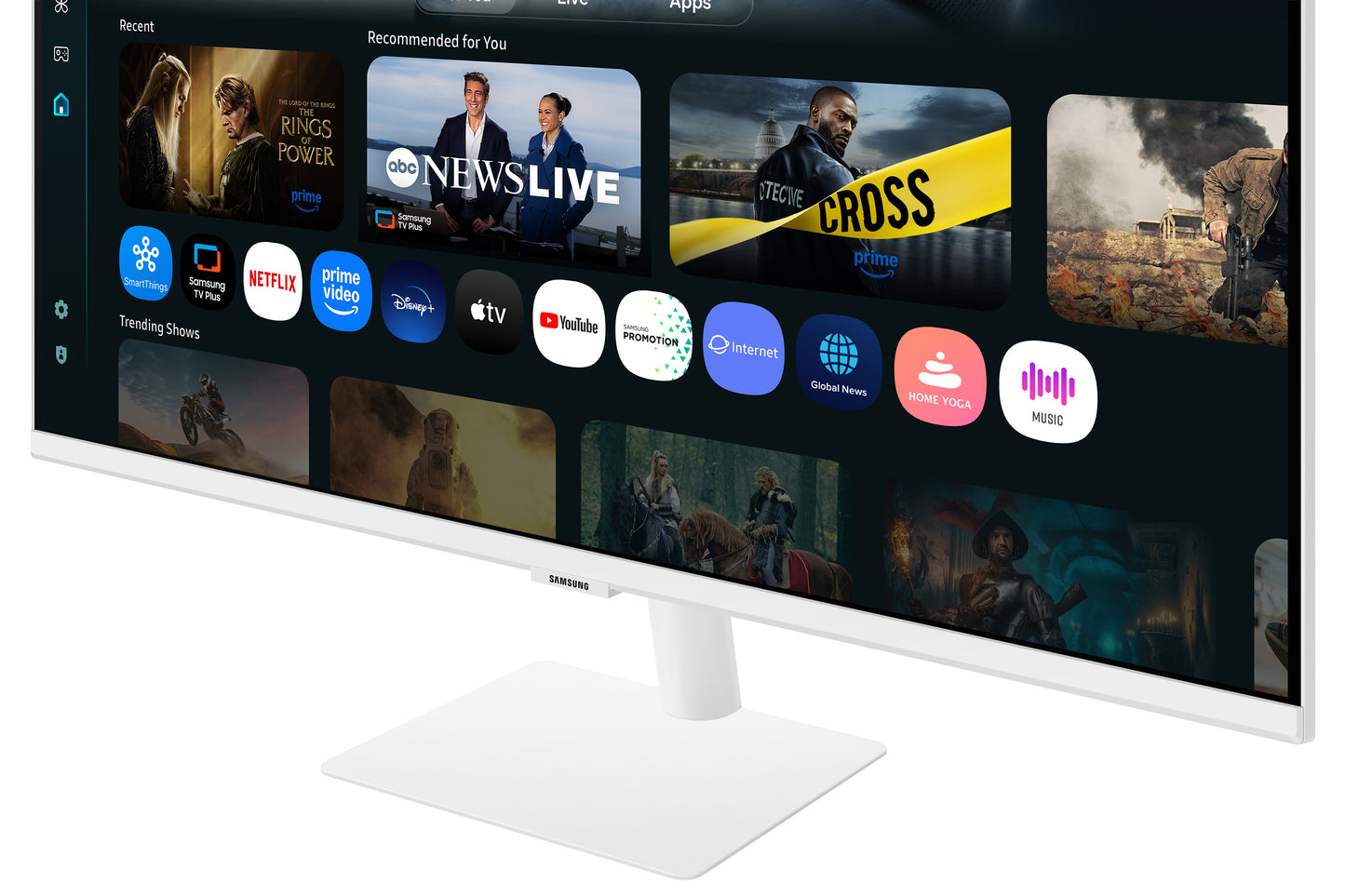 SAMSUNG SMART MONITOR M70F 32 4K USB-C (90W) - WHITE