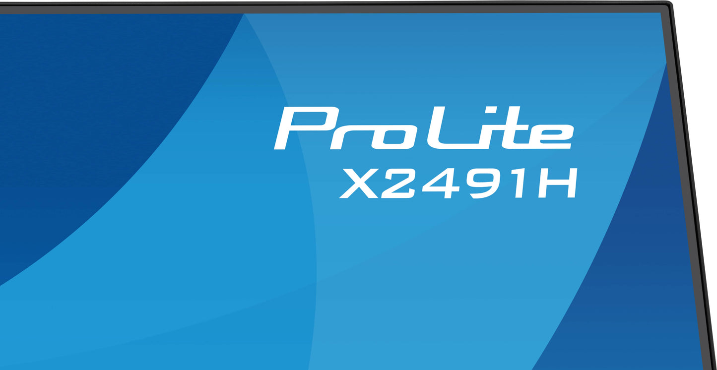 Iiyama Prolite X2491H-B1 24WIDE LCD, 1920 x 1080, 120 Hz IPS panel, LED Bl., Adaptive Sync, 350 cd/m², 1500:1 Static Contrast, 80.000.000:1