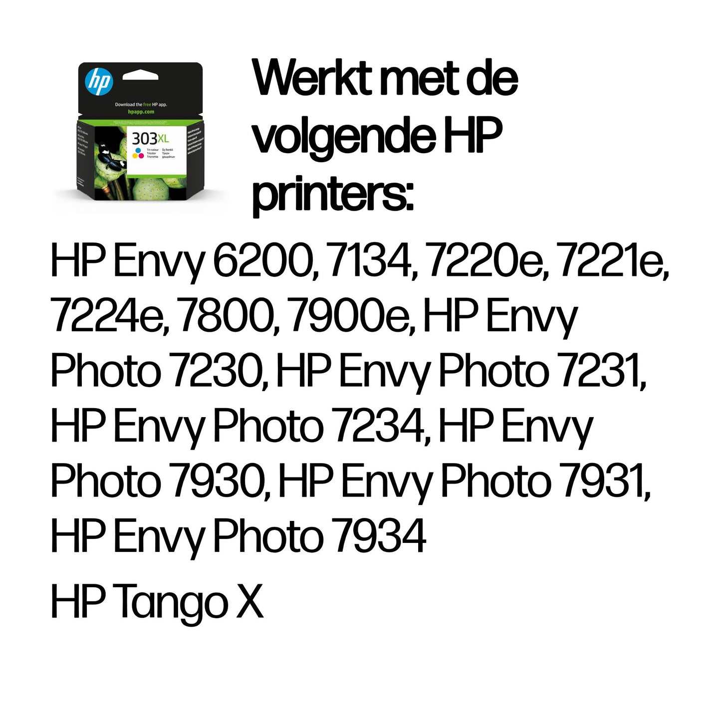 HP 303XL High Yield Tri-color Original Ink Cartridge