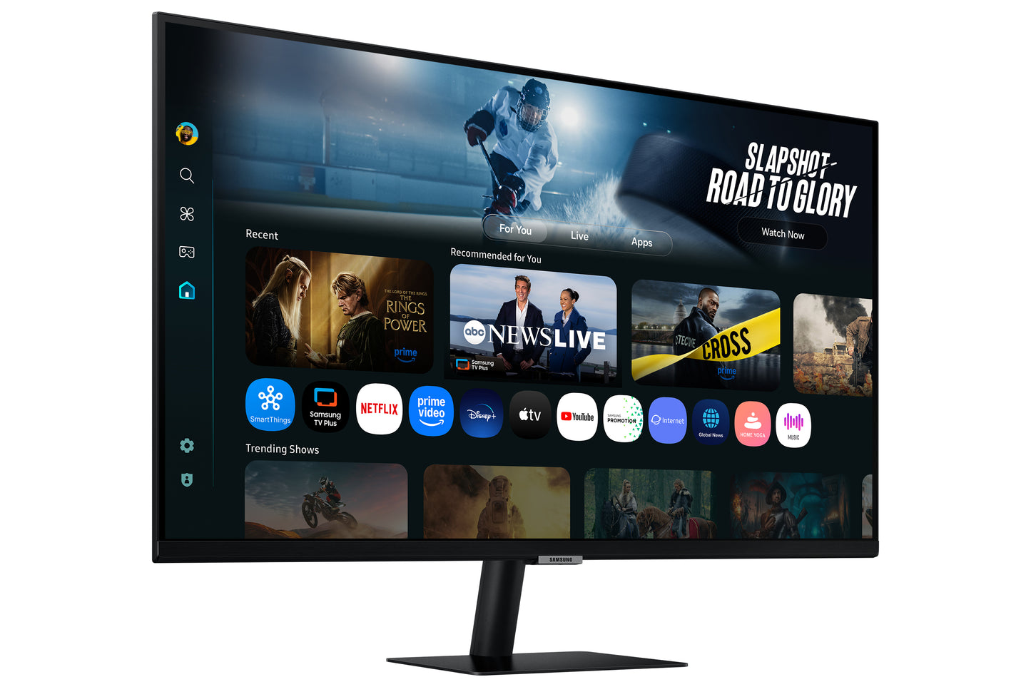 SAMSUNG SMART MONITOR M70F 32 4K USB-C (90W) - BLACK