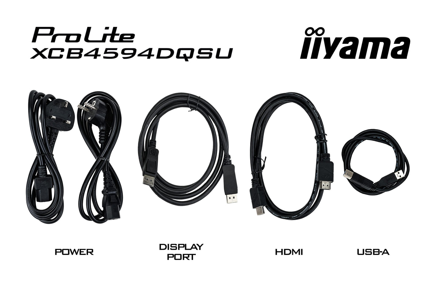 IIYAMA XCB4594DQSU-B1 44.5inch UW Curved VA DQHD 5120x1440 450cd/m2 2ms 2xDP 2xHDMI 2xUSB 3.2 2xUSB Type-C Speakers 13cm Adj. Stand
