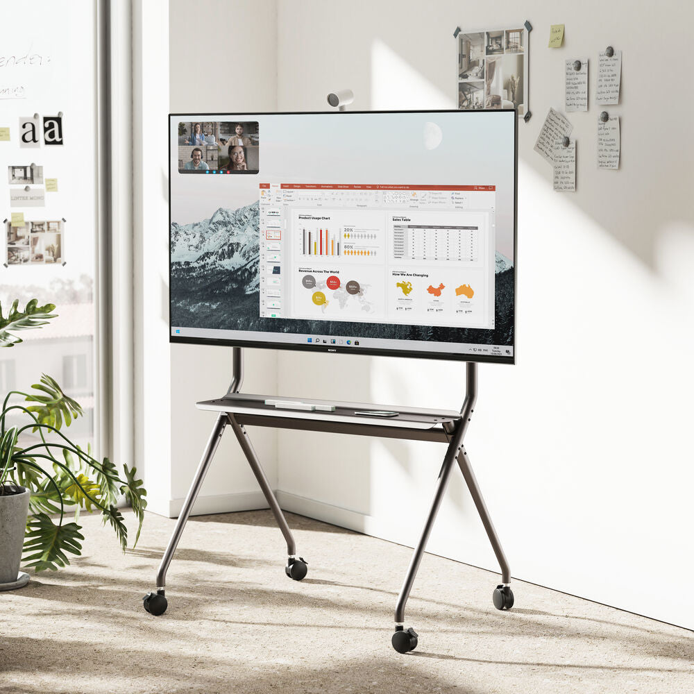 ACT Verrijdbare tv/monitor vloersteun, 50inch t/m 86inch, VESA