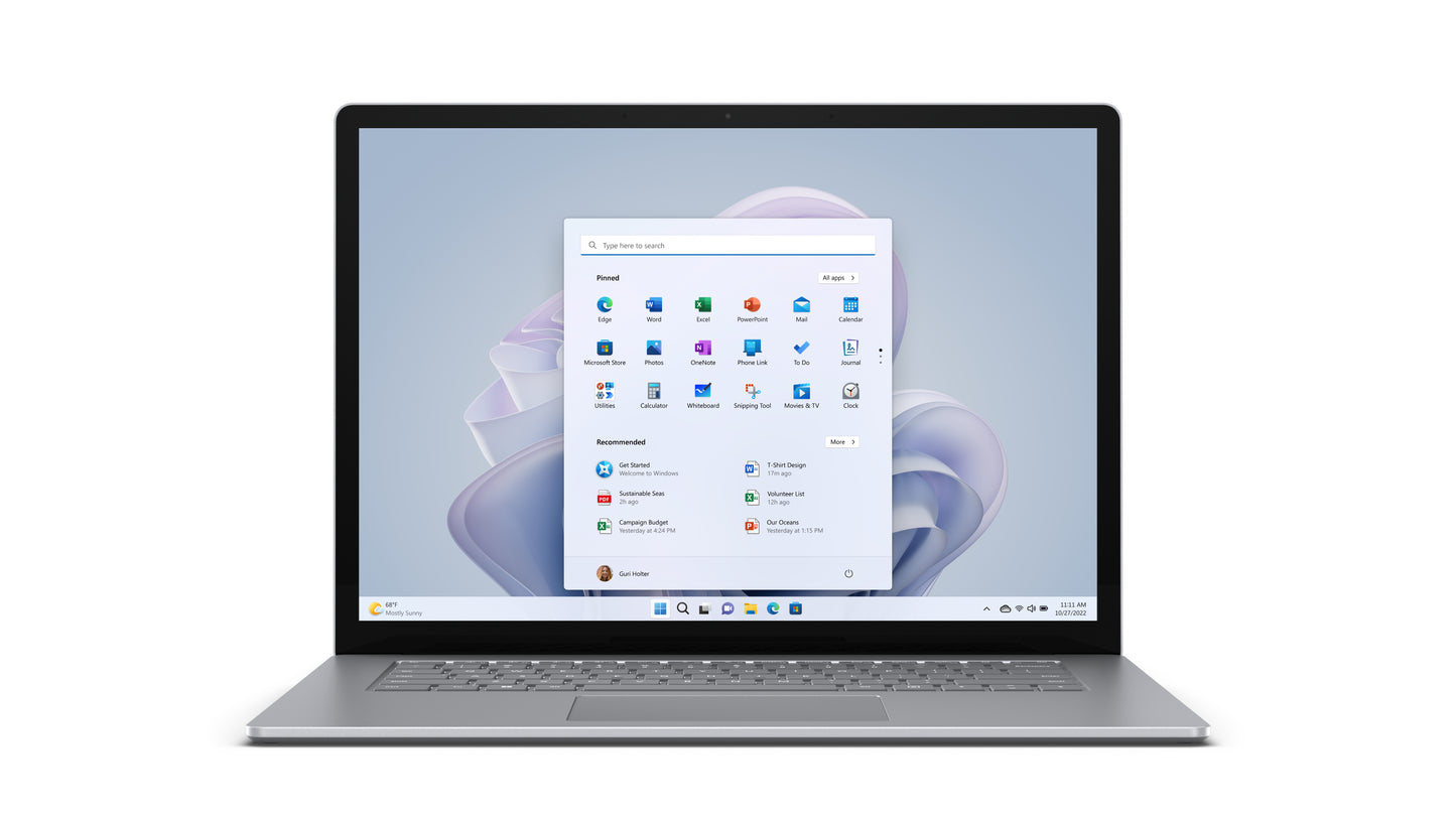 MS Surface Laptop 5 Intel Core i7-1265U 15inch 16GB 256GB W11P Platinum French Belgium