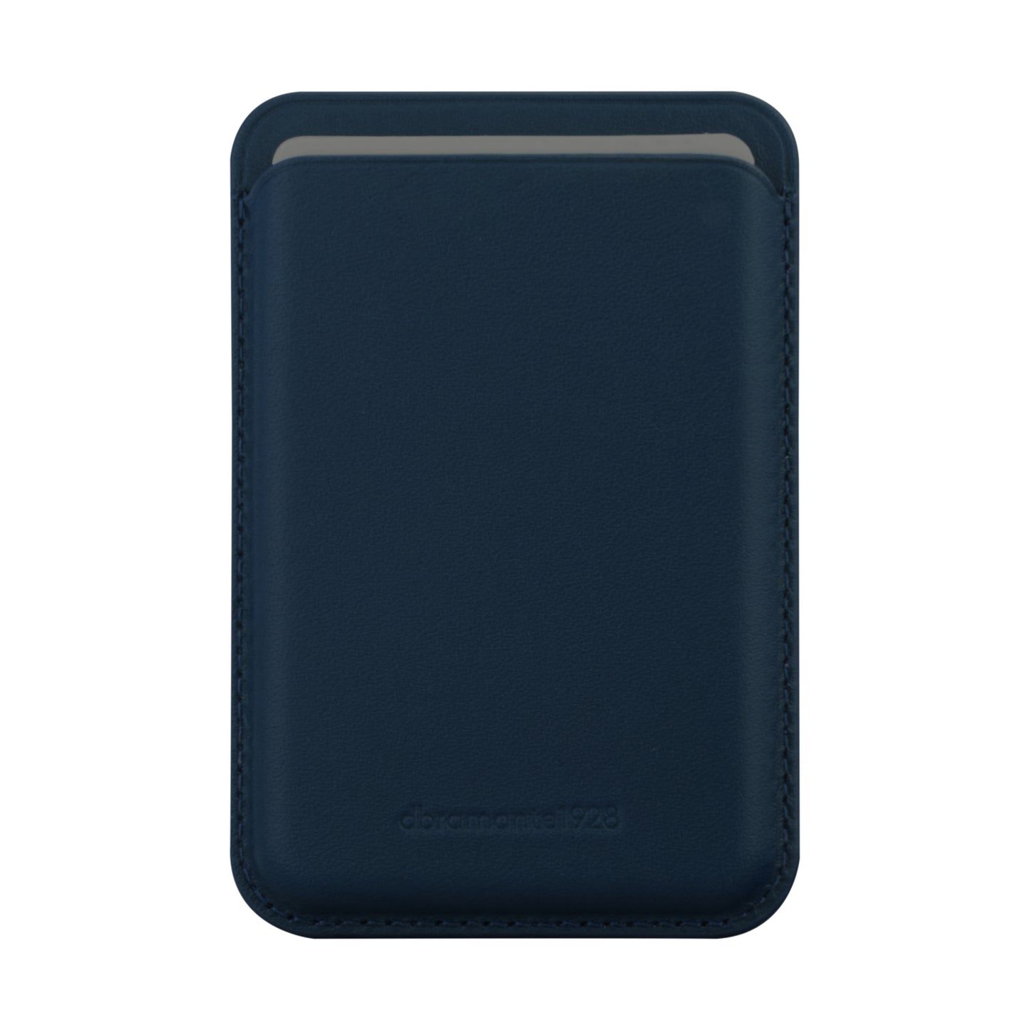 Leather wallet w MagSafe-Blue