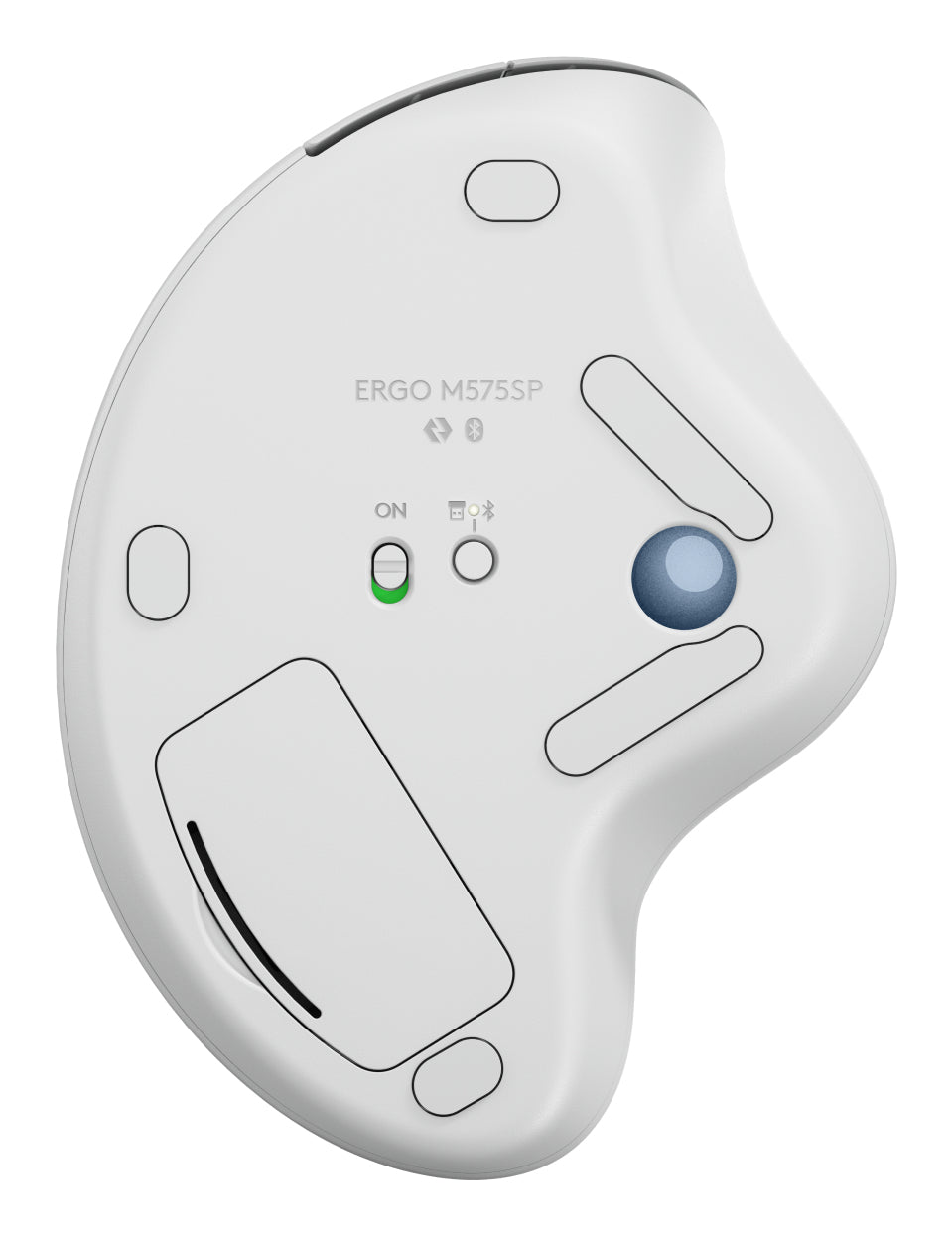 ERGO M575S WRLS TRACKBALL OFFWHITE+BLUE 910-007030