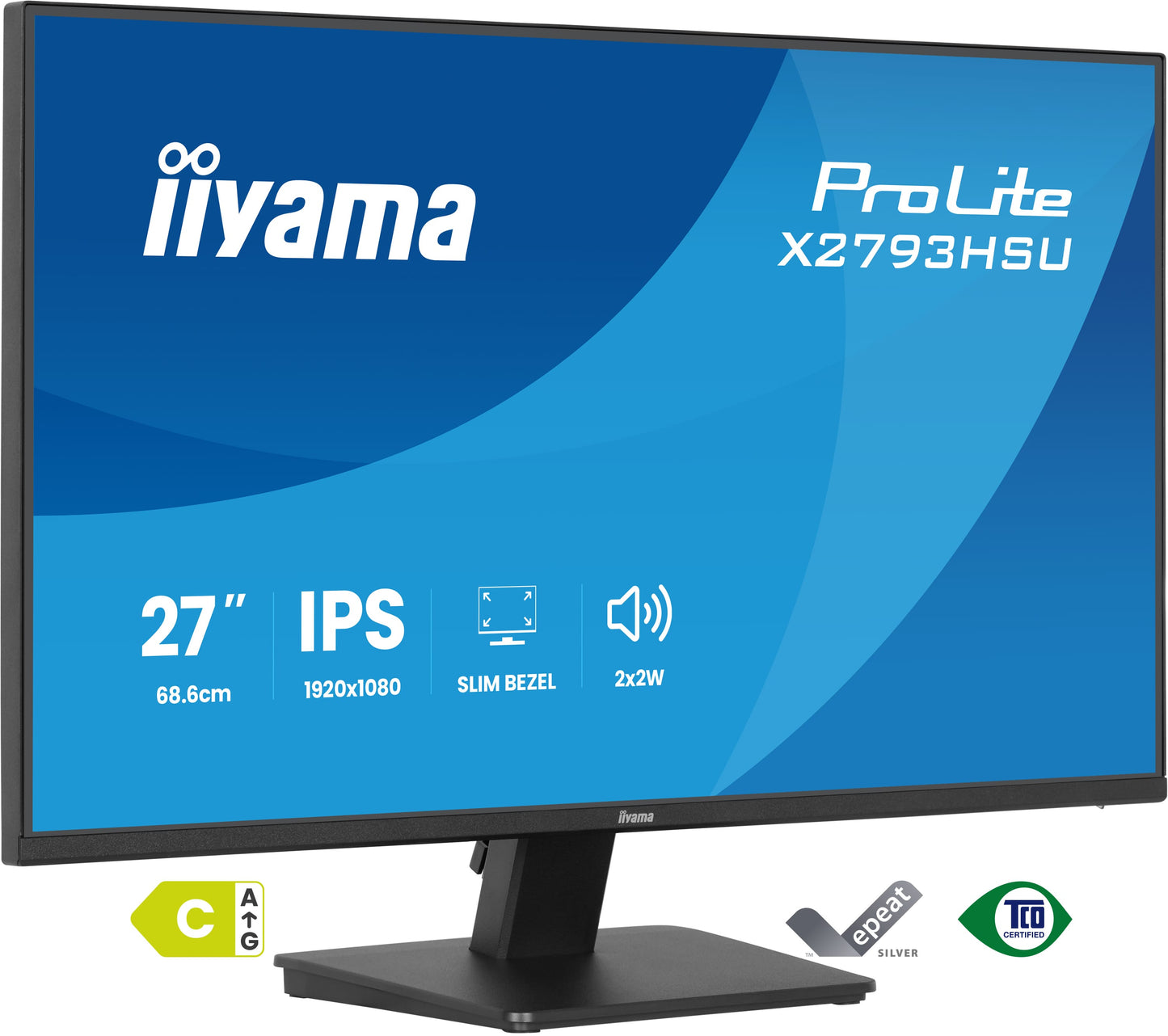 IIYAMA X2793HSU-B1 27inch IPS FHD 120Hz 350cd/m2 1ms 1500:1 HDMI DP 2xUSB 2.0 Speakers