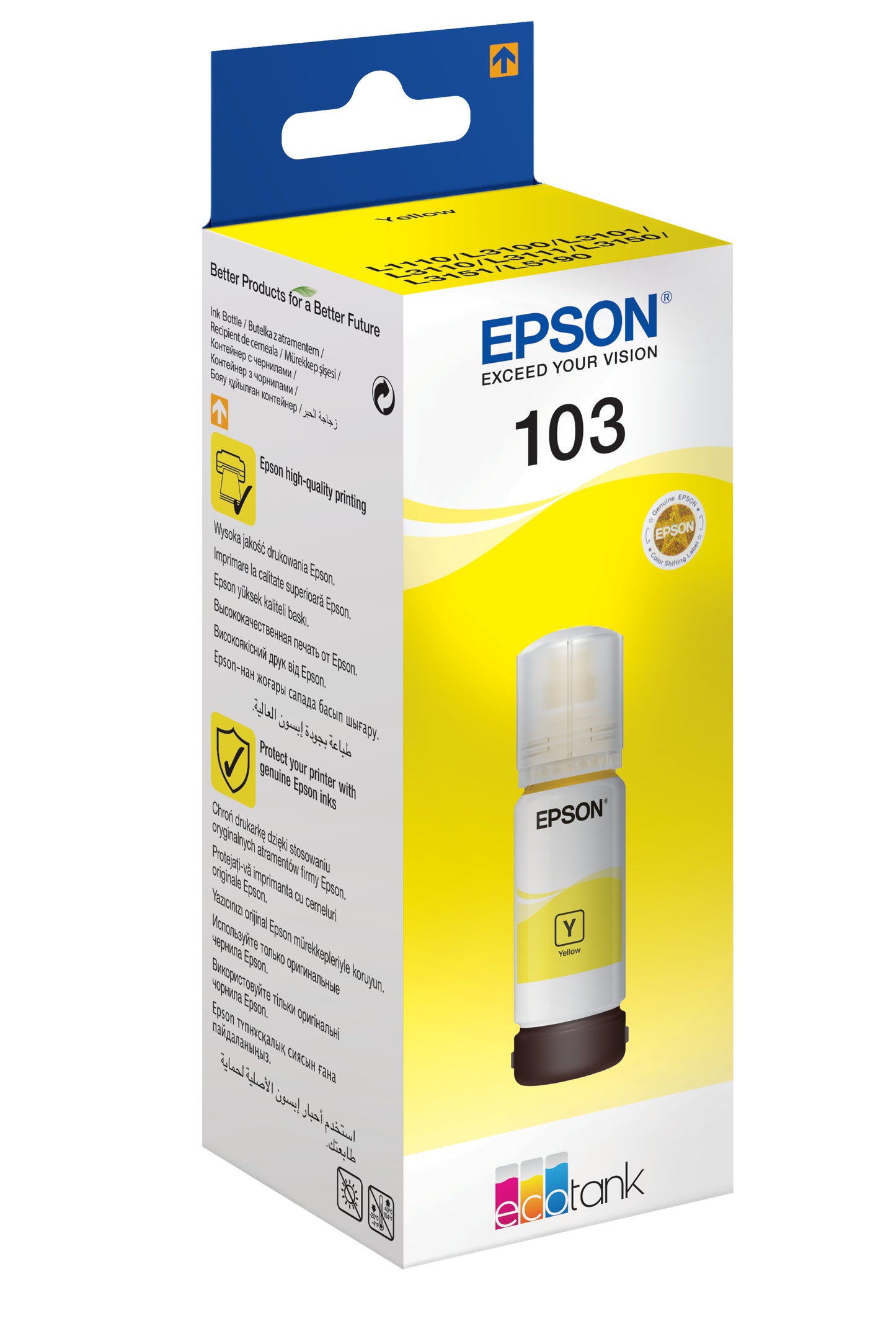 EPSON 103 EcoTank Yellow ink bottle