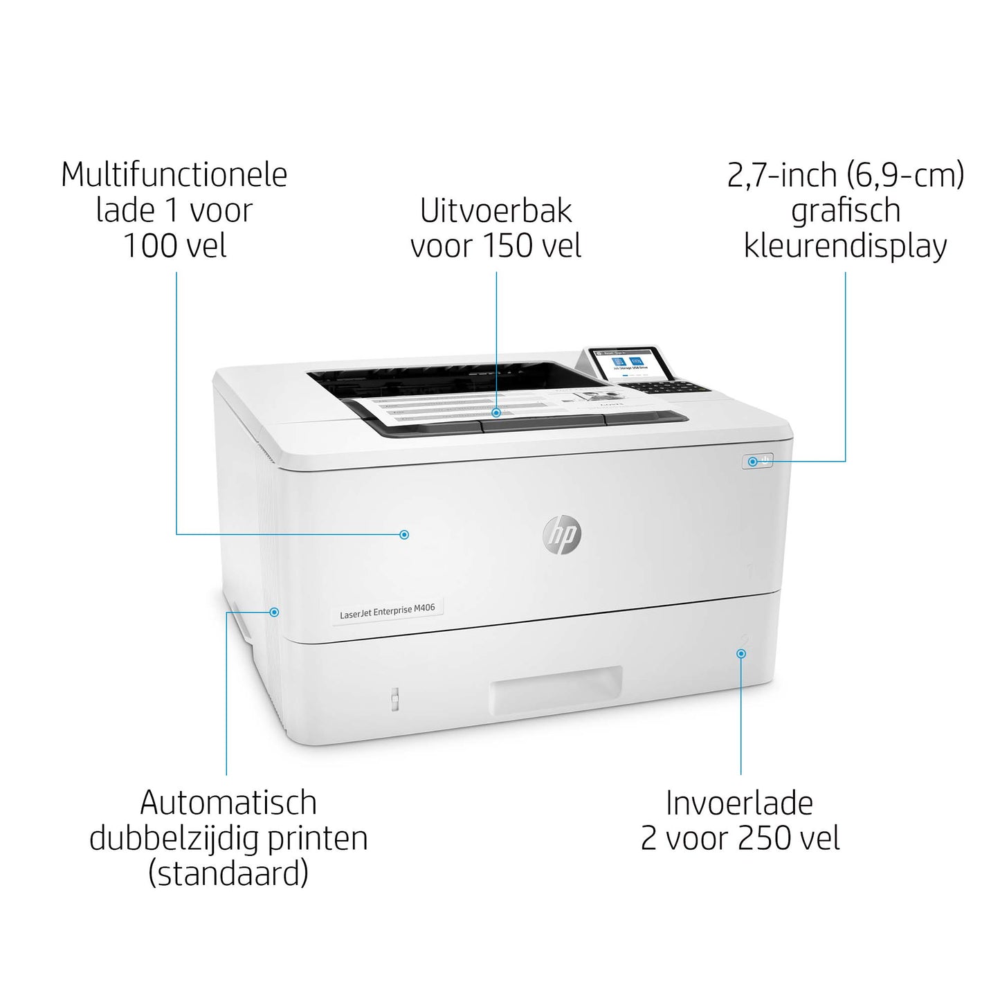 HP LaserJet Enterprise M406dn A4 mono Laser 38ppm
