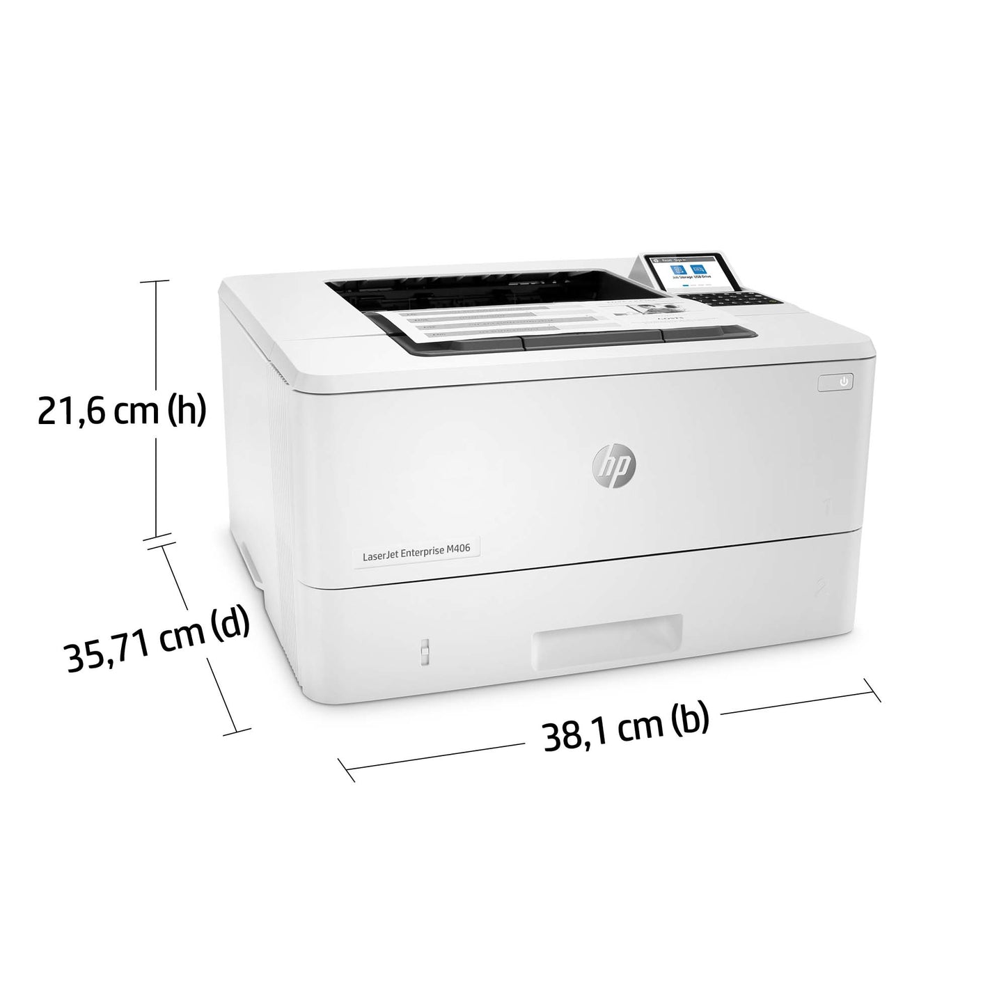 HP LaserJet Enterprise M406dn A4 mono Laser 38ppm