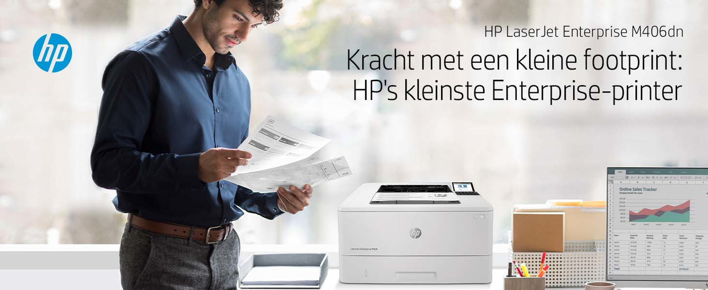 HP LaserJet Enterprise M406dn A4 mono Laser 38ppm