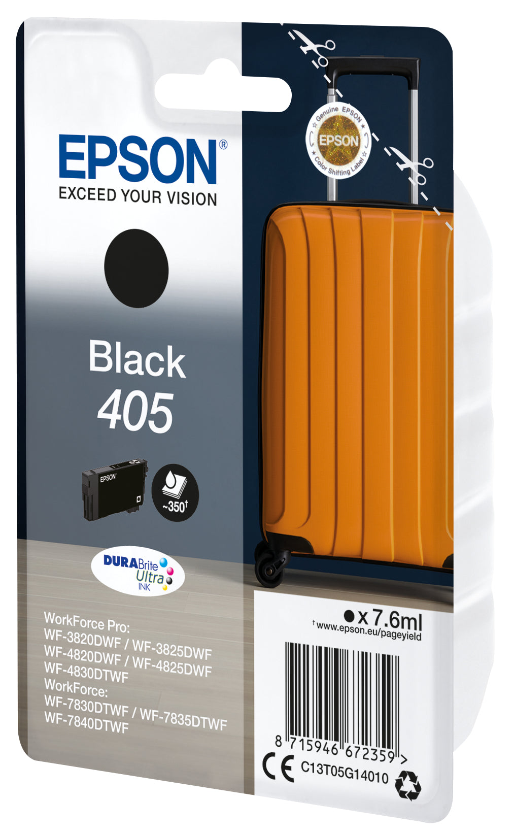EPSON Singlepack Black 405 DURABrite Ultra Ink