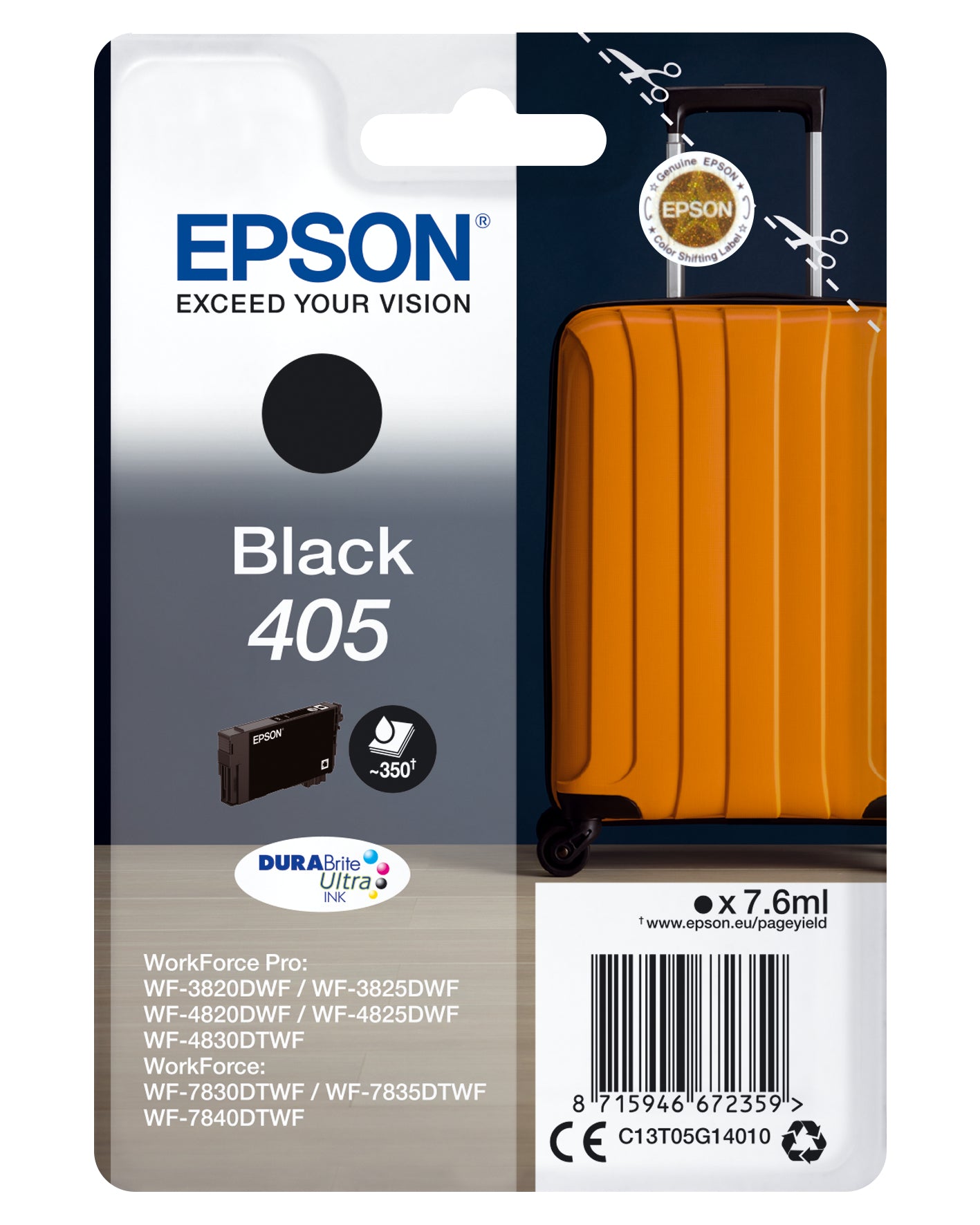 Ink Cartridges DURABrite Ultra 405 Black C13T05G14010