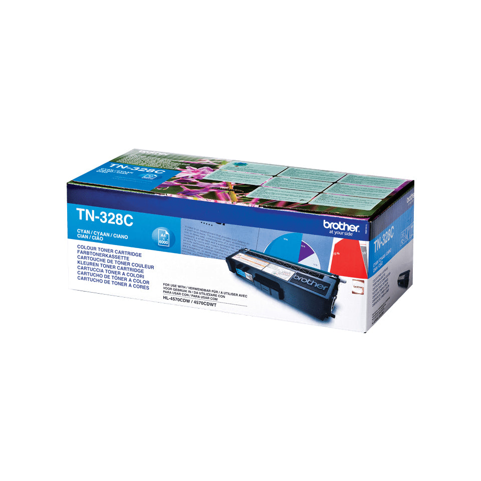 Brother TN328C toner cyaan