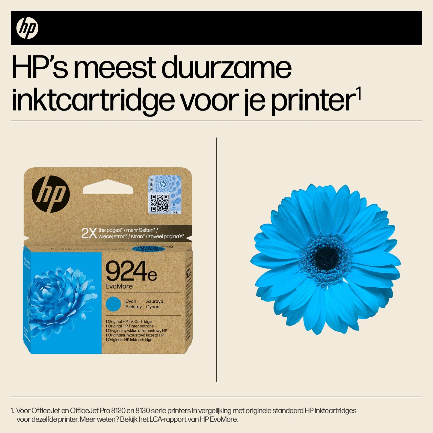 HP 924e EvoMore Cartridge Cyaan