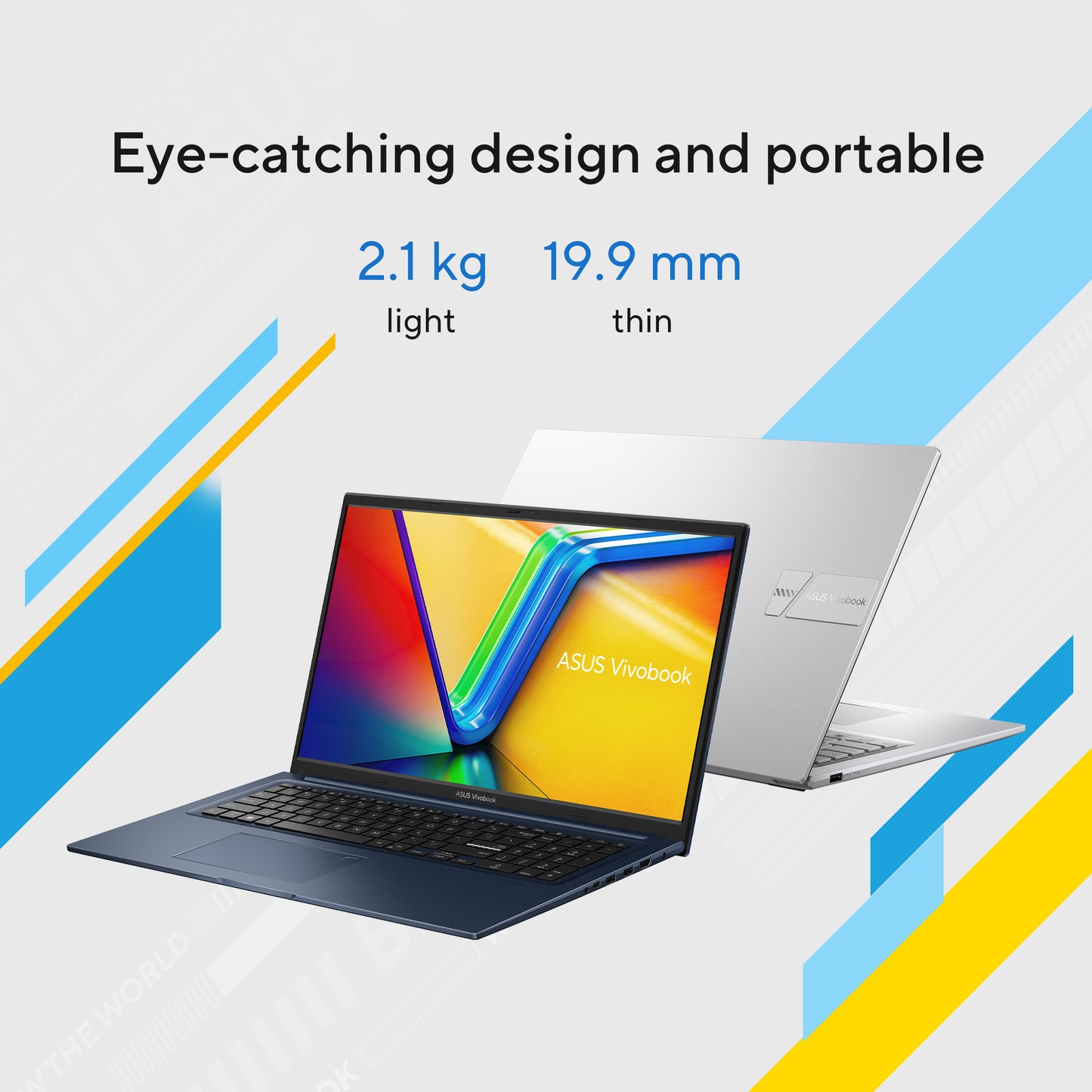 ASUS Vivobook 17 X1704VA-AU7NDW, 17.3 FHD IPS, Intel Core 7 150U, 16GB, 1TB PCIe NVMe SSD, Intel Graphics, W11H, Blue