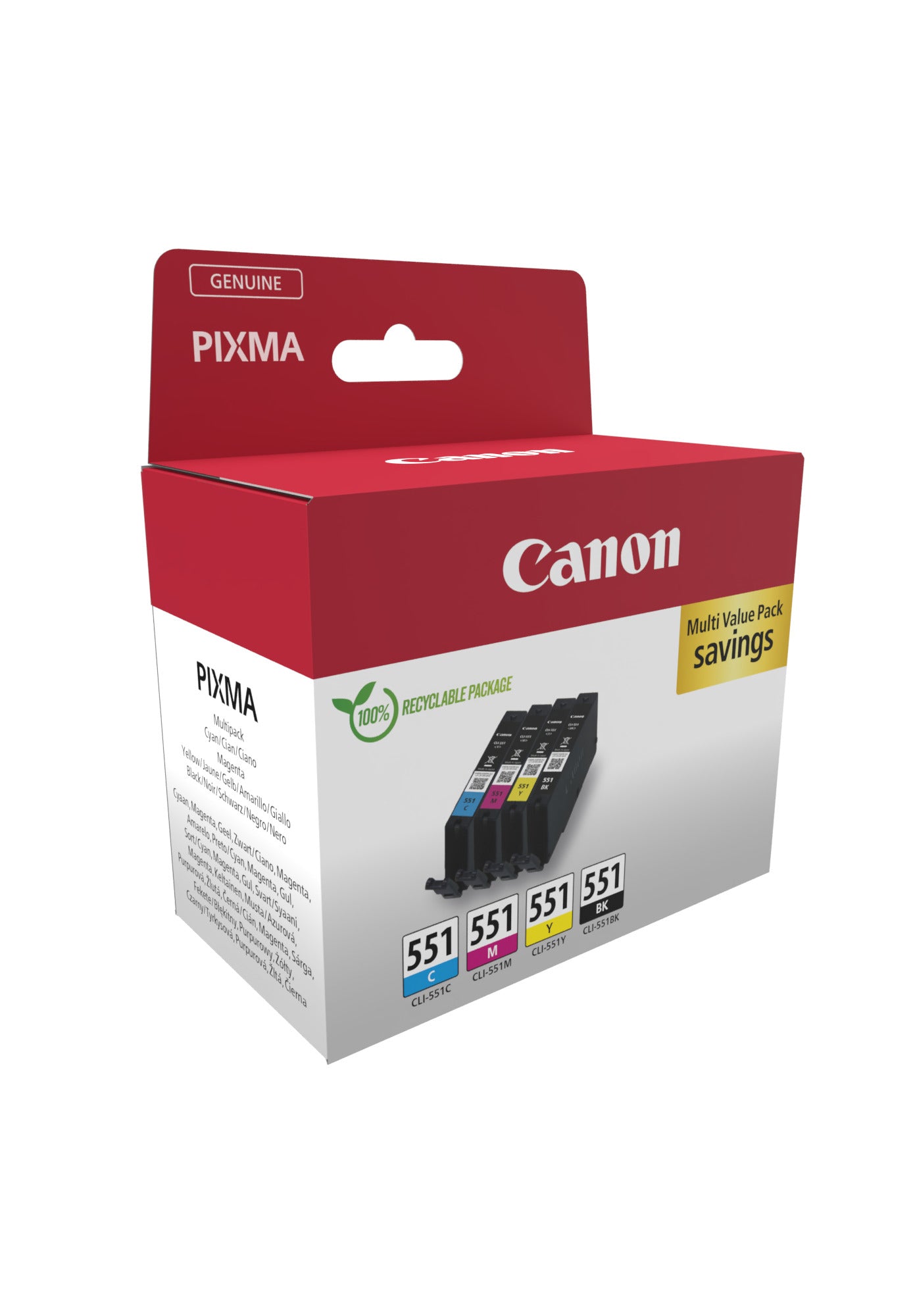 CANON CLI-551 C/M/Y/BK  MULTI