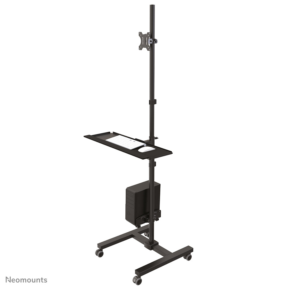 Mobile Workplace Floor Stand (monitor, keyboard/mouse & PC)