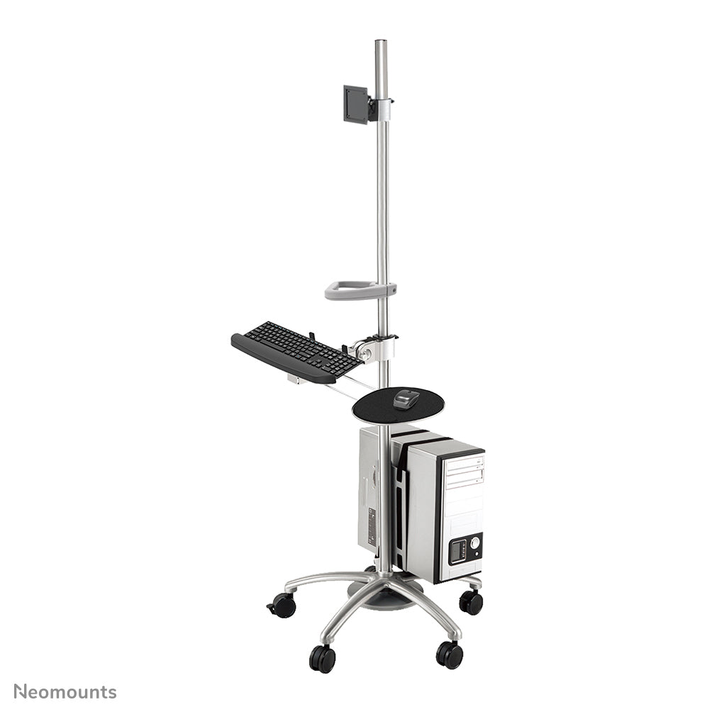 Mobile Workplace Floor Stand (monitor, keyboard/mouse & PC)