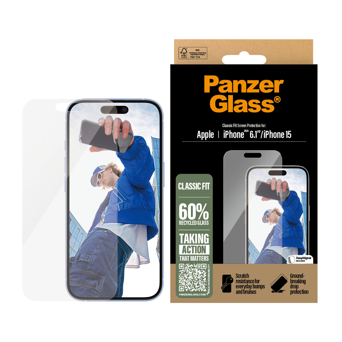 PG Scrn iPhone 16 6.1Inch Classic Fit 2873