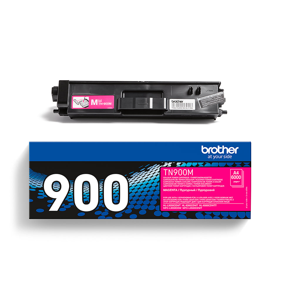 TN900M - Magenta - origineel - tonercartridge - voor MFC-L9550CDW. MFC-L9550CDWT: HL-L9200CDWT. L9300CDWTT