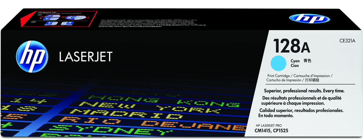 HP Toner/128A Cyan LaserJet Print Cart