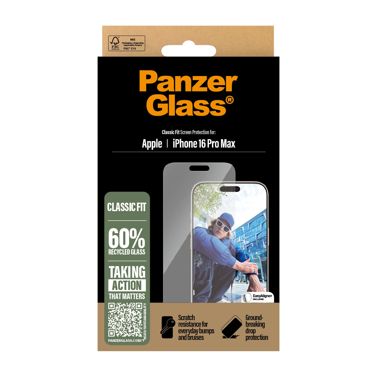 PG Scrn iPhone 16P 6.9Inch Classic Fit 2876