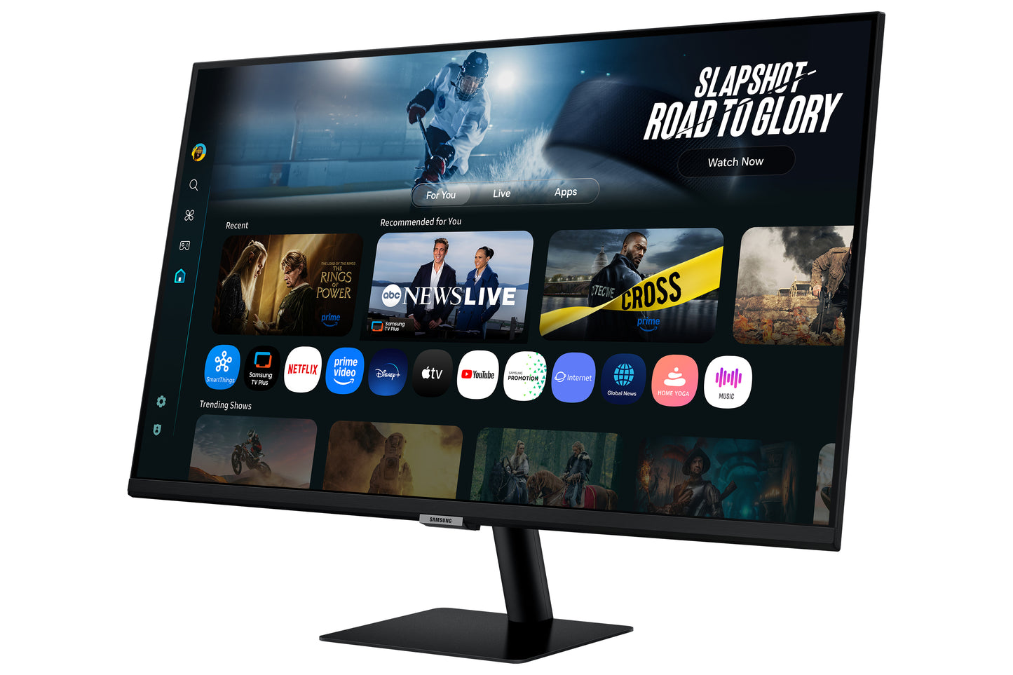 SAMSUNG SMART MONITOR M70F 32 4K USB-C (90W) - BLACK