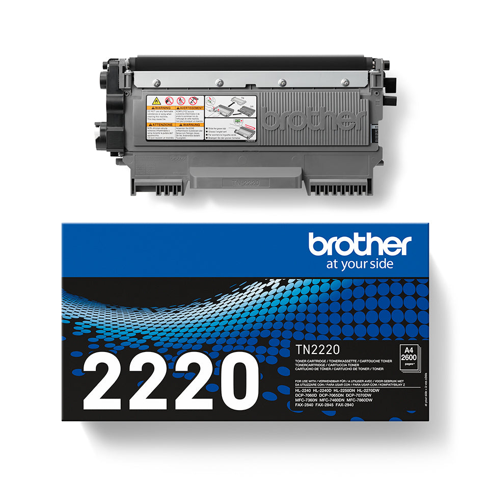 Brother TN2220 toner met hoog rendement, 2600 pagina´s