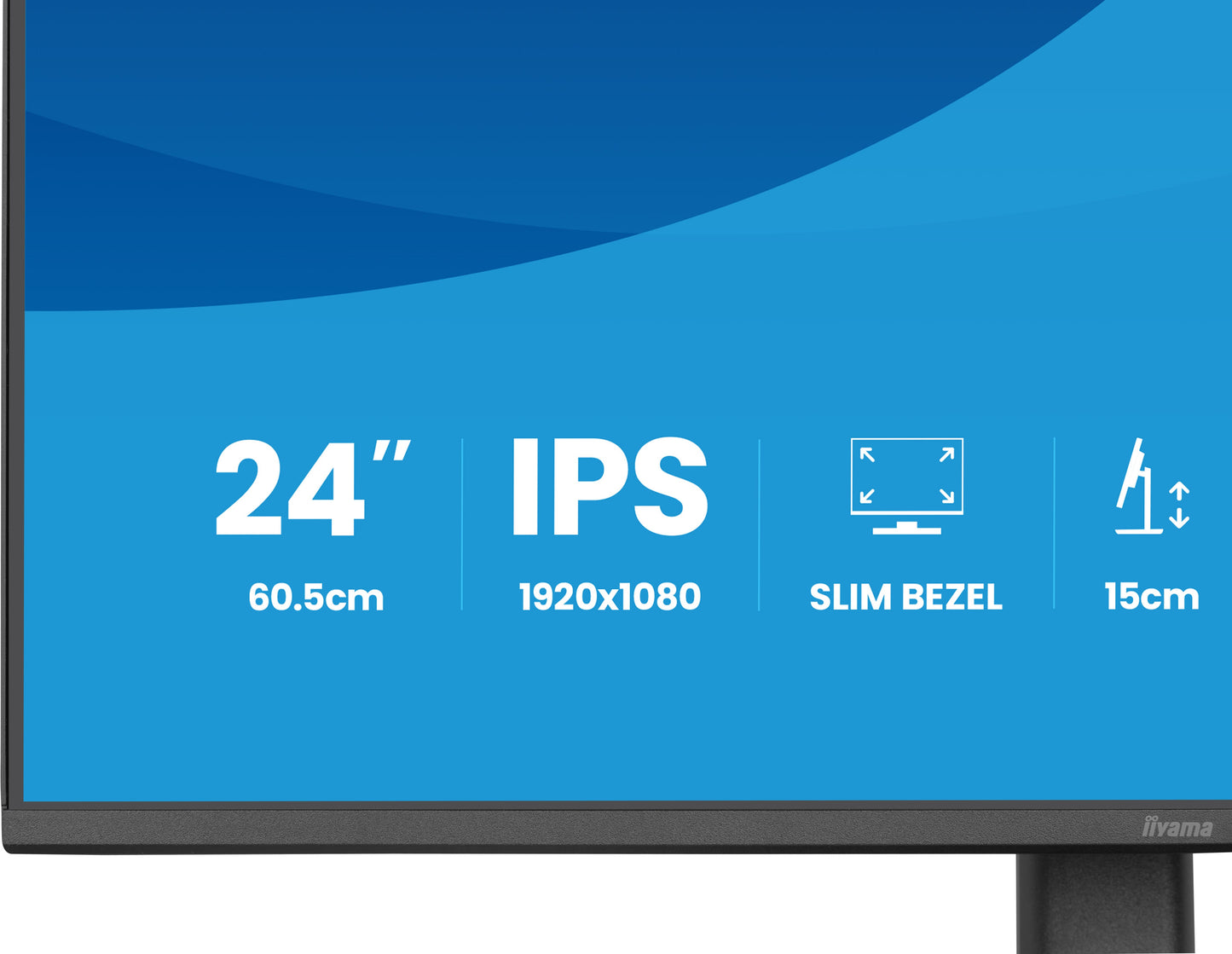 IIYAMA XB2493HSU-B1 24inch IPS FHD 120Hz 350cd/m2 1ms 1500:1 Speakers HDMI DP Speakers USB 2x2.0 15cm Height Adj.