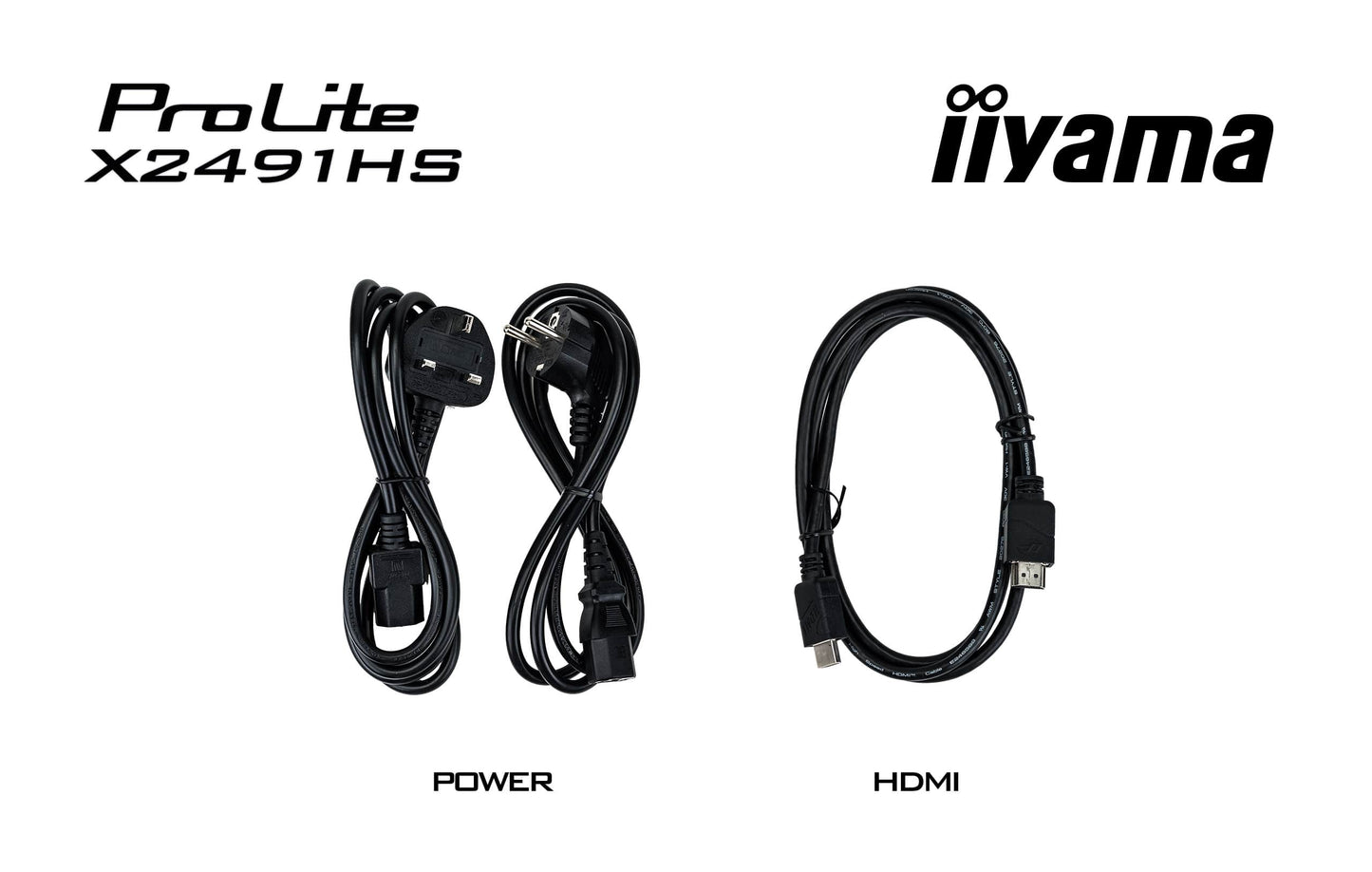 Iiyama Prolite X2491HS-B1 24WIDE LCD, 1920 x 1080, 120 Hz IPS panel, LED Bl., Adaptive Sync, 350 cd/m², 1500:1 Static Contrast, 80.000.000: