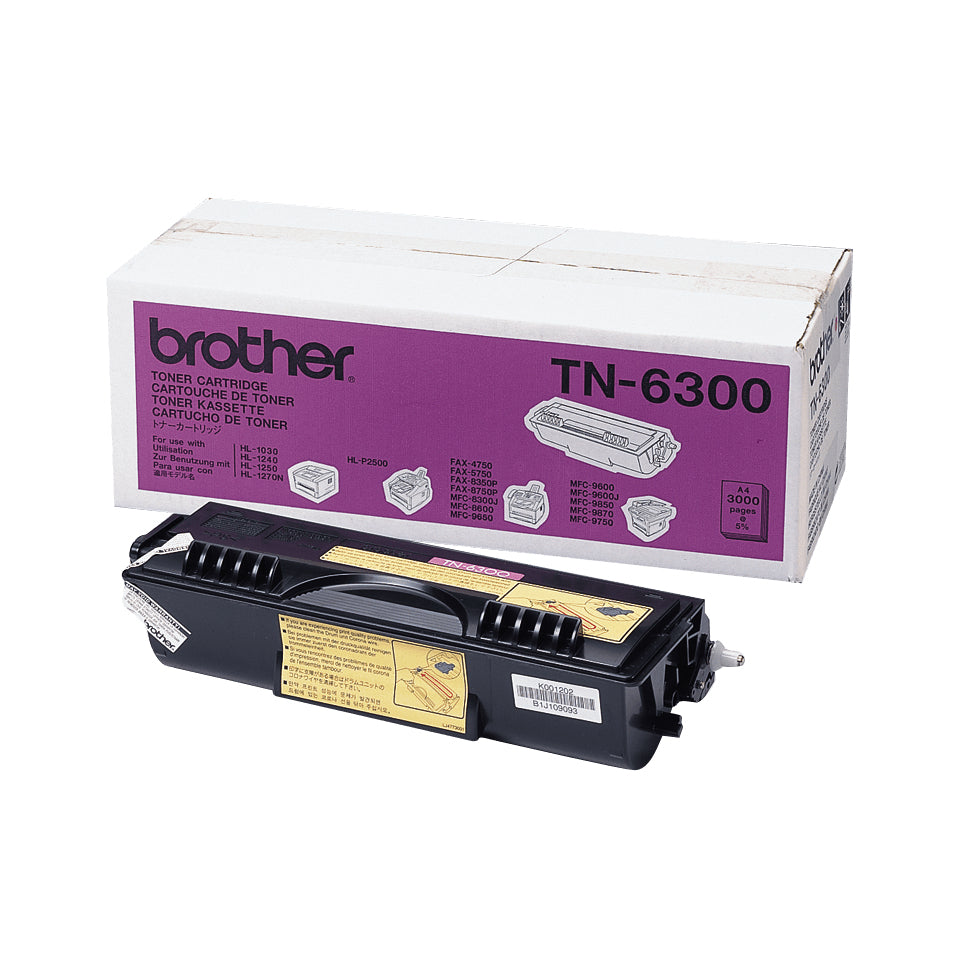 TN6300 - Zwart - origineel - tonercartridge - voor DCP-1200. MFC-8600. 9600. 9660. 9760. 9880: FAX-4750. 8360: HL-12XX.14XX. P2500
