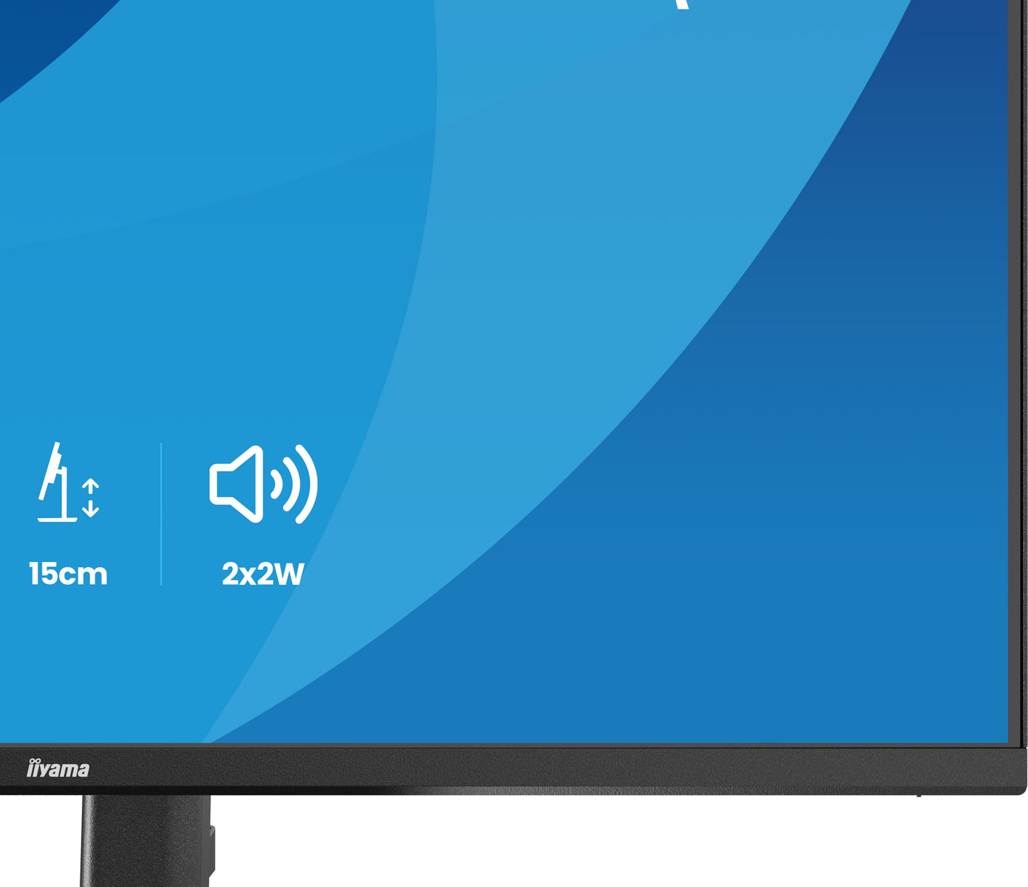 Iiyama 27 IPS 4-side slim bezel, 2560x1440 QHD, 1ms (MPRT), 15cm Height Adj. Stand, 350cd/m², HDMI, DisplayPort, Speakers, USB HUB 2x2.0