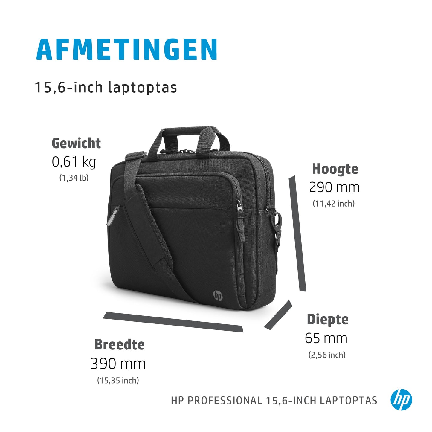 HP Prof 15.6inch Laptop Bag
