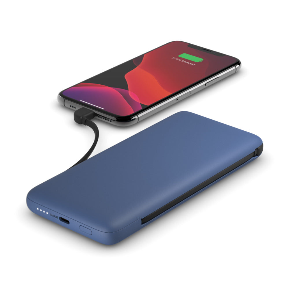 BELKIN 10K PD Power Bank with Integrated Cables USB-C and Lightning