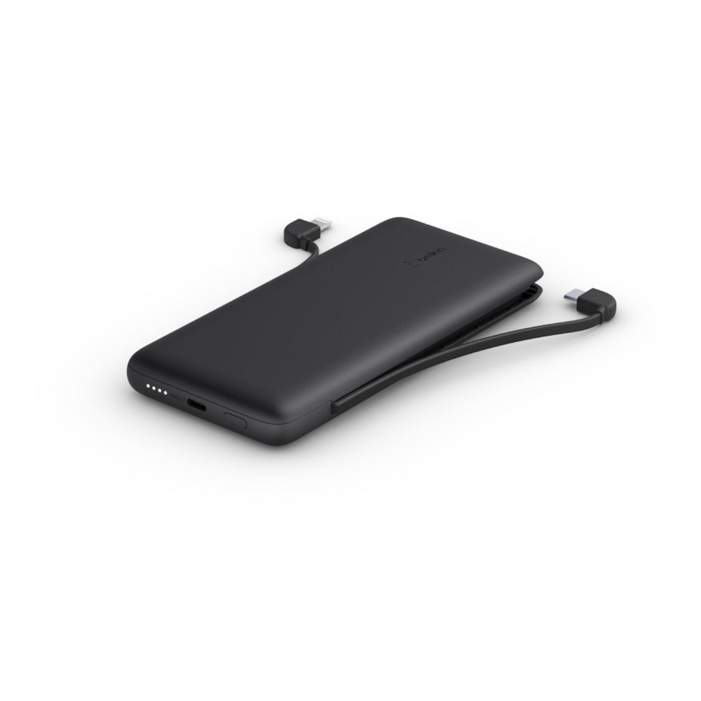 BELKIN 10K PD Power Bank with Integrated Cables USB-C and Lightning