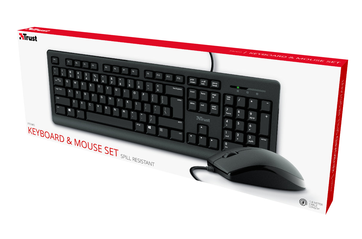 Trust Primo Keyboard & Mouse Set Azerty (BE)