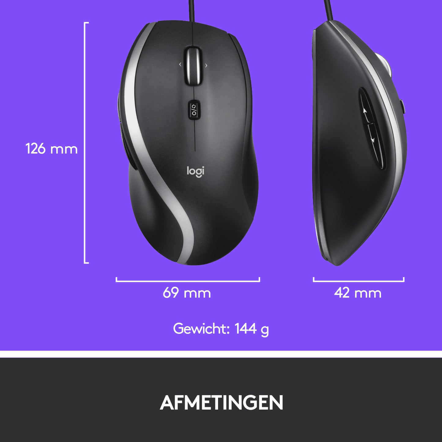 Logitech M500s Advanced Corded Mouse